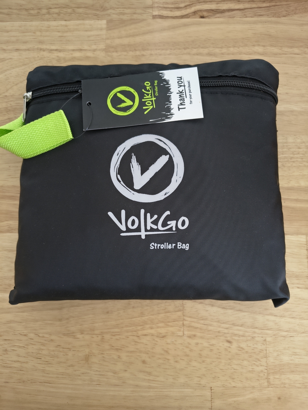 Volkgo Stroller Bag with Lime Accent